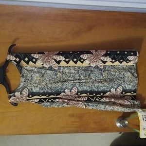 Rayon Tribal Tank Dress Size Large: B